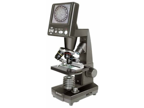 Bresser Optics 5201000, Optinen mikroskooppi, musta, alumiinia, muovia, 2000x, 50x, -500x