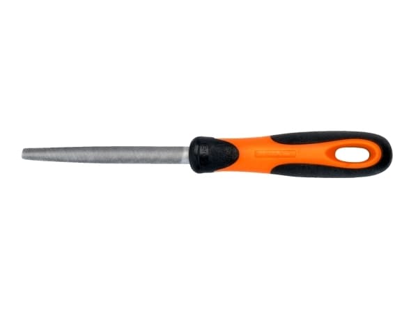 Bahco ERGO 1-210-08-2-2, Fil, Halvrund fil, 2. kutt, Plast, Sort, Oransje, Ergonomisk, Grep som ikke glir