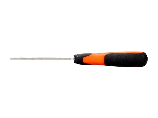 Bahco ERGO 1-210-08-2-2, Fil, Halvrund fil, 2. kutt, Plast, Sort, Oransje, Ergonomisk, Grep som ikke glir