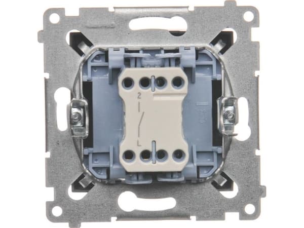 Kontakt-Simon DW1.01/46, Plast, brons, IP20, IP44, 250 V, 10 A, 75 mm