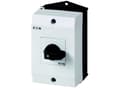 Miniatyrbild 1 av 2: Eaton T0-4-8440/I1, Toggle switch, 3P, Svart, Vit, IP65, 80 mm, 122 mm