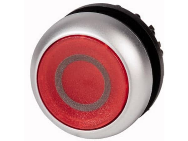 Eaton M22-DL-R-X0, Painikekytkin, Musta, Metallinen, Punainen, IP66, IP67, IP69, 29,7 mm, 29,7 mm, -25 - 70 °C