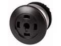 Pikkukuva 1 / 5: Eaton M22-DP-S-X, Painikekytkin, Musta, IP66, IP67, IP69, 36,5 mm, 36,5 mm, -25 - 70 °C