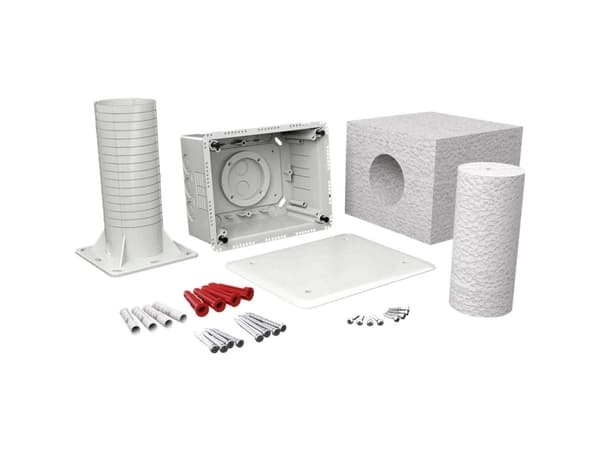 Kopos elinstallationslåda med hållare och lock 196 x 156 x 146 (KUZ-VI KB)
