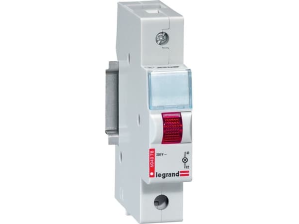 Legrand L311 LED-moduulivalaisin punainen 250V AC (604078)