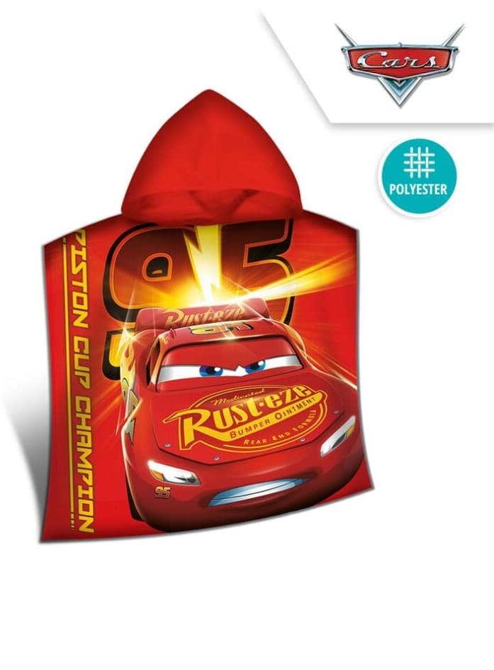 Cars badponcho, 50x100cm