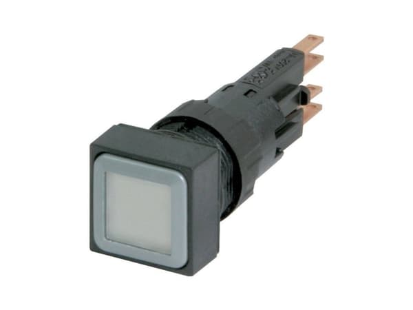 Eaton Q18LTR-WS/WB, Painikekytkin, Musta, Valkoinen, IP65, 18 mm, 60 mm, 18 mm