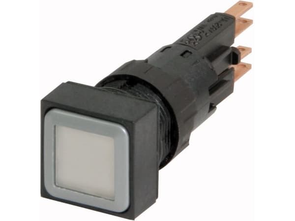 Eaton Q18LTR-WS/WB, Painikekytkin, Musta, Valkoinen, IP65, 18 mm, 60 mm, 18 mm