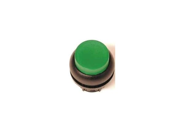 Eaton M22-DLH-G, Tryckknappsbrytare, Svart, Grön, Metallisk, IP66, IP67, IP69, 29,7 mm, 29,7 mm, -25 - 70 ° C