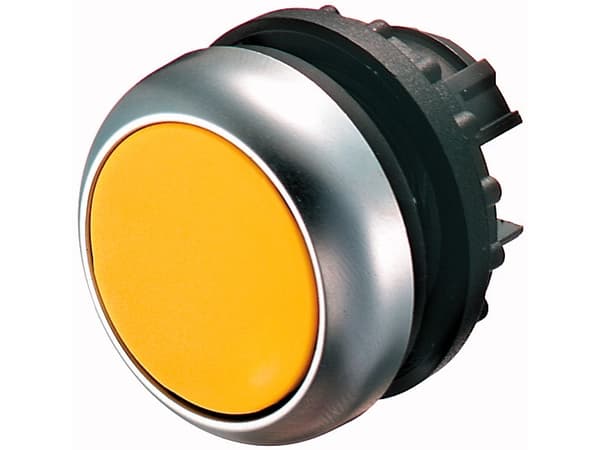 Eaton M22-DL-Y, Tryckknappsbrytare, Svart, Metallisk, Gul, IP66, IP67, IP69, 29,7 mm, 29,7 mm, -25 - 70 ° C