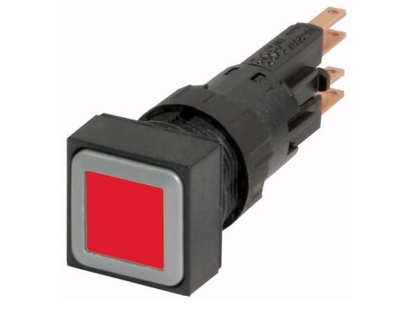 Eaton Q18LT-RT/WB, Tryckknappsbrytare, Svart, Röd, IP65, 18 mm, 60 mm, 18 mm