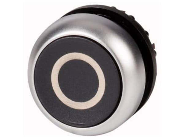 Eaton M22-D-S-X0, Tryckknappsbrytare, Svart, Metallisk, IP66, IP67, IP69, 29,7 mm, 29,7 mm, -25 - 70 ° C