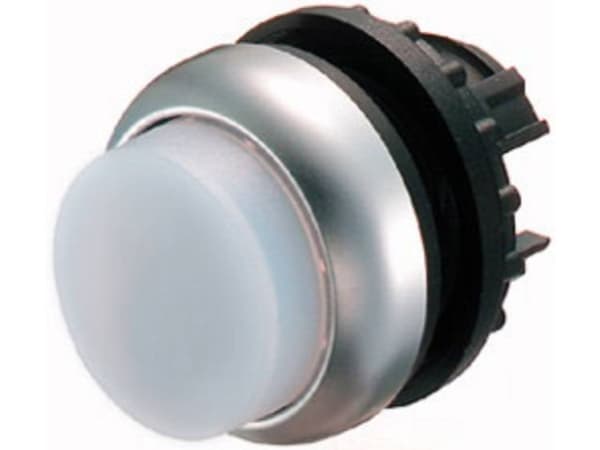 Eaton M22-DLH-W, Tryckknappsbrytare, Svart, Metallisk, Vit, IP66, IP67, IP69, 29,7 mm, 29,7 mm, -25 - 70 ° C