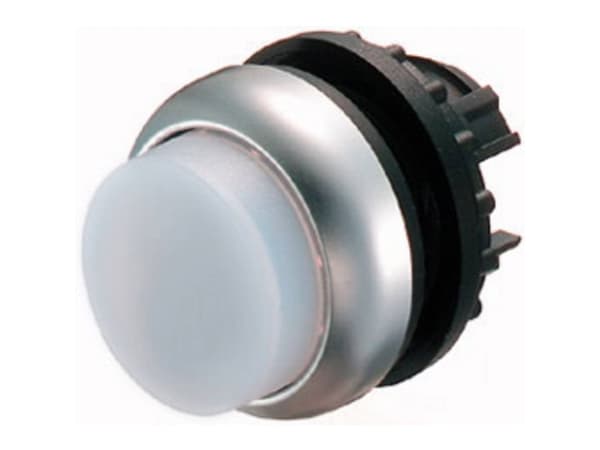 Eaton M22-DLH-W, Tryckknappsbrytare, Svart, Metallisk, Vit, IP66, IP67, IP69, 29,7 mm, 29,7 mm, -25 - 70 ° C