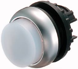 Eaton M22-DLH-W, Tryckknappsbrytare, Svart, Metallisk, Vit, IP66, IP67, IP69, 29,7 mm, 29,7 mm, -25 - 70 ° C
