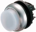 Miniatyrbild 1 av 5: Eaton M22-DLH-W, Tryckknappsbrytare, Svart, Metallisk, Vit, IP66, IP67, IP69, 29,7 mm, 29,7 mm, -25 - 70 ° C