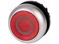 Eaton M22-DRL-R-X0, Tryckknappsbrytare, Svart, Metallisk, Röd, IP66, IP67, IP69, 29,7 mm, 29,7 mm, -25 - 70 ° C