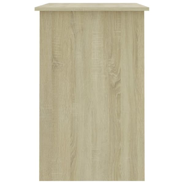 vidaXL Skrivebord sonoma eik 100x50x76 cm sponplate