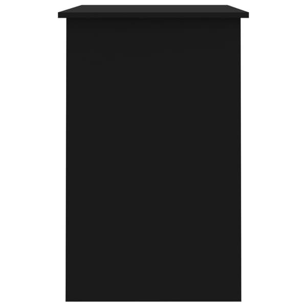 vidaXL Skrivbord svart 100x50x76 cm spånskiva
