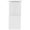 Miniatyrbillede 6 af 9: vidaXL hjørneskrivebord 200 x 50 x 76 cm spånplade hvid