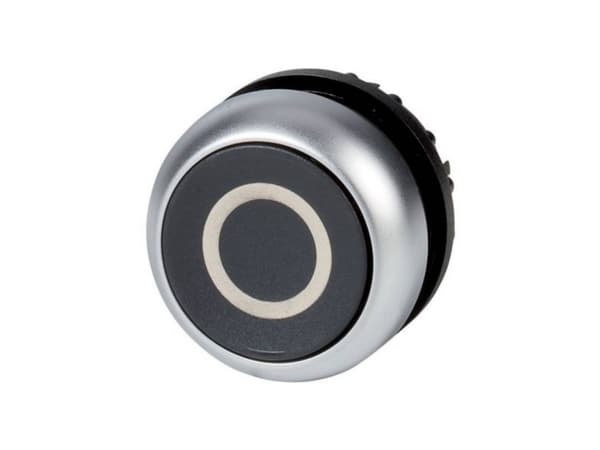 Eaton M22-DR-S-X0, Tryckknappsbrytare, Svart, Metallisk, IP66, IP67, IP69, 29,7 mm, 29,7 mm, -25 - 70 ° C