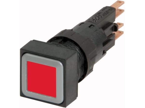 Eaton Q18LTR-RT/WB, Tryckknappsbrytare, Svart, Röd, IP65, 18 mm, 60 mm, 18 mm