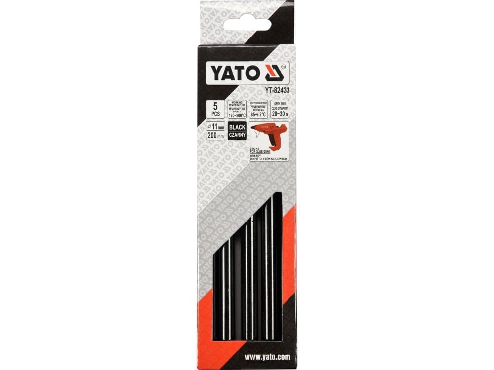 YATO ADHESIVE INSERT THERMOSTAT 11.2x200mm BLACK 5pcs.