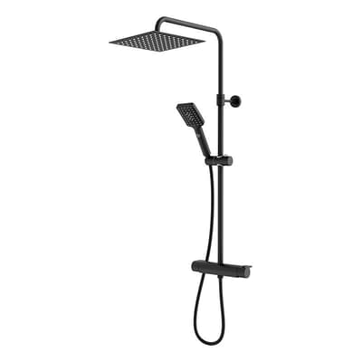 Takduschset Svart Gustavsberg Estetic Square 160 cc
