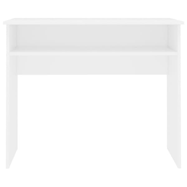 vidaXL skrivebord 90x50x74 cm spånplade hvid