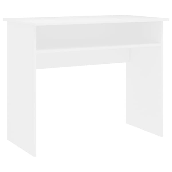 vidaXL skrivebord 90x50x74 cm spånplade hvid