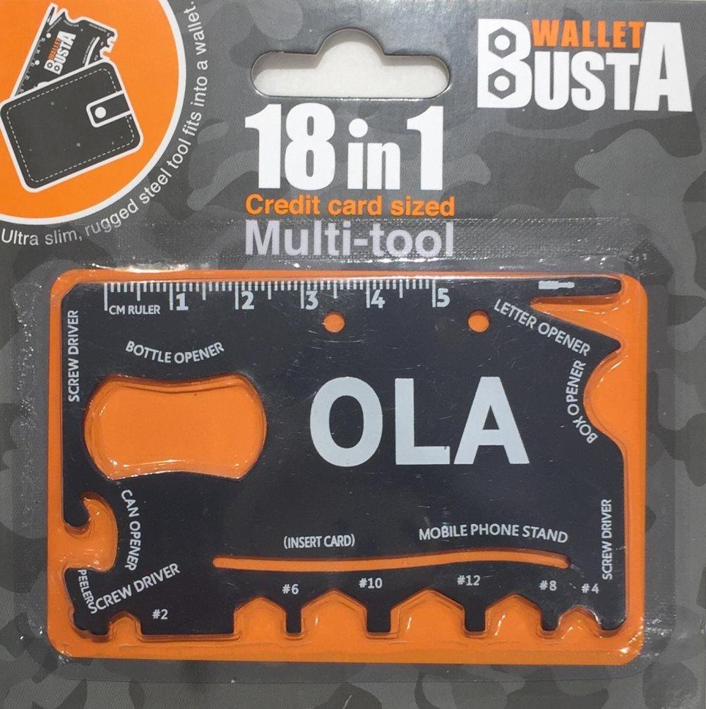 Multitool Multiverktyg OLA kreditkort betalkort