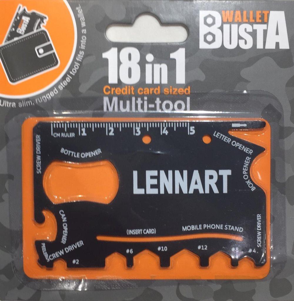 Multitool Multiverktyg LENNART kreditkort betalkort