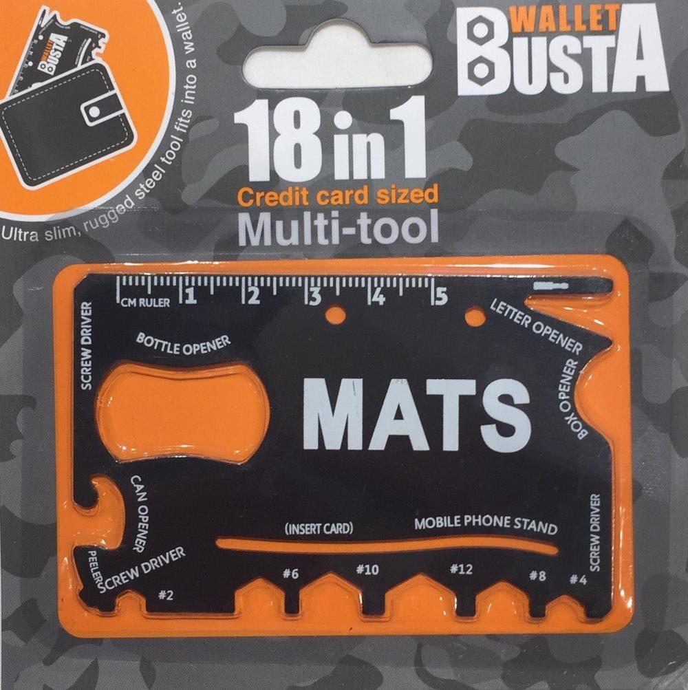 Multitool Multiverktyg MATS kreditkort betalkort