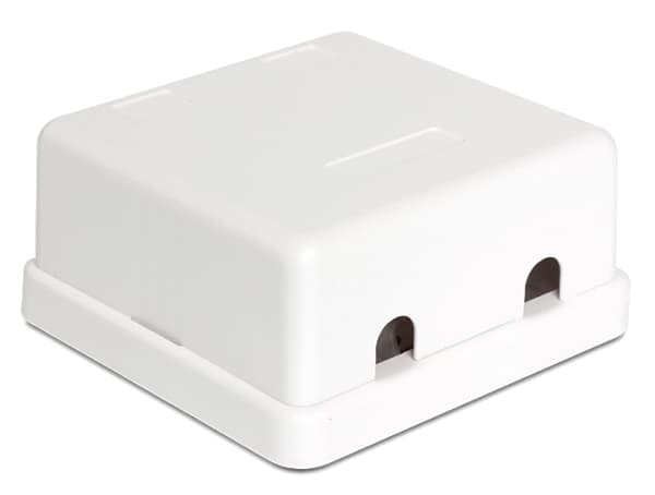 DeLOCK 86207, 2x Keystone, Valkoinen, 61,5 mm, 59 mm, 28,5 mm