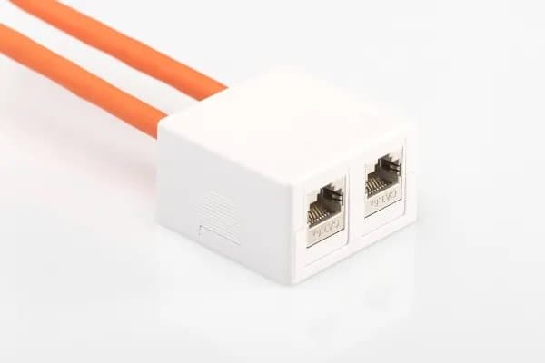 DIGITUS Professional AT-AG 302A-WH - Hus med modulær indsats - värillinen, RAL 9010 - 2 porte
