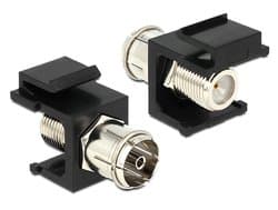 DeLOCK 86352, Musta, Hopea, IEC, F, 27,8 mm, 16,3 mm, 22,3 mm