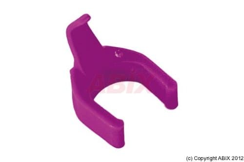 PatchSee PatchClip - Kabelklämmor - fluorescerande rosa (paket om 50)