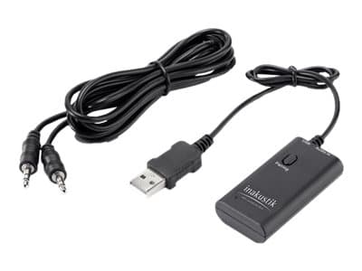 in-akustik Premium Bluetooth Audio Transmitter & Splitter - Bluetooth wireless audio transmitter/splitter - svart