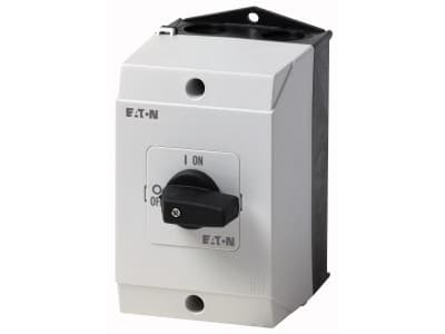 Eaton P1-25/I2, Vipukytkin, 3P, Musta, Valkoinen, IP65, 100 mm, 107 mm