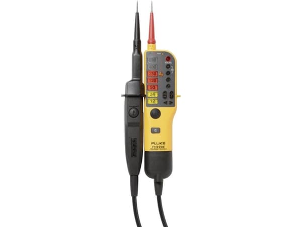 Fluke T110/VDE kaksinapainen jännitetesteri CAT III 690 V, CAT IV 600 V LED, akustiikka, tärinä