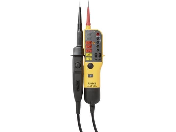 Fluke T110/VDE kaksinapainen jännitetesteri CAT III 690 V, CAT IV 600 V LED, akustiikka, tärinä