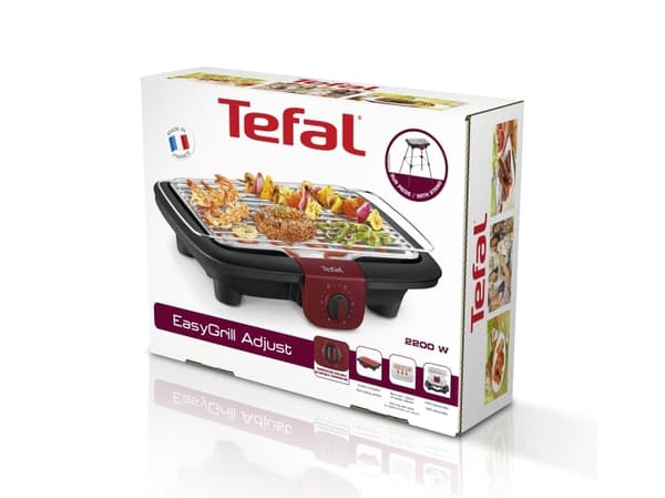 Tefal BG90F5, Svart, Röd, Plast, Termoplast, Matlagningsstation, Grid, 370 x 235 mm, 4 ben