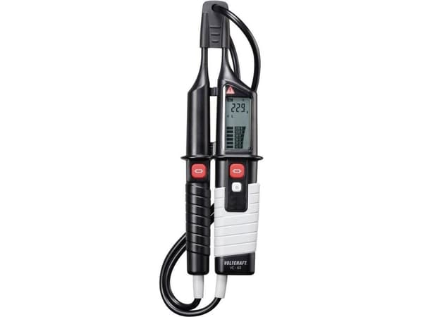 VOLTCRAFT VC 63 To-polet spændingstester CAT III 1000 V, CAT IV 600 V Akustik, LCD, LED