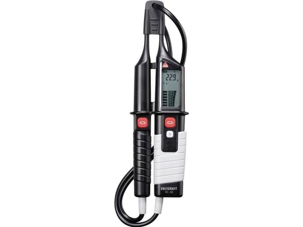 VOLTCRAFT VC 63 To-polet spændingstester CAT III 1000 V, CAT IV 600 V Akustik, LCD, LED