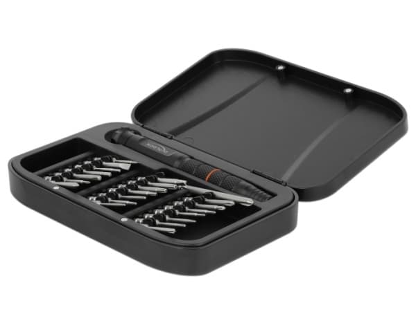DeLOCK 64066, 22 kpl, Viisisakarainen pentalobe, Phillips, Paikka, Torx, Kolmikärkinen, PH 0,PH 00,PH 000,PH 1,PH 2, 1.5,3.5 mm, T2,T3,T5, TR10,TR6,T