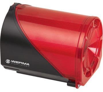 Werma 444.100.75, Punainen, 50000 h, Polykarbonaatti (PC), -30 - 50 °C, IP65, UKCA
