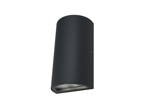 LEDVANCE ENDURA STYLE, Utendørs veggbelysning, Sort, Aluminium, Glass, IP44, Fasade, I Sort