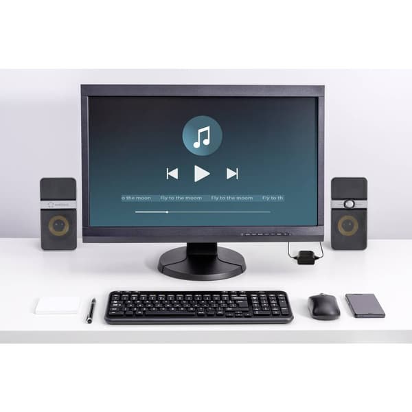 SpeaKa Professional Audio, 2.0 (3,5 mm teleplugg) Förlängning via 2-trådskabel