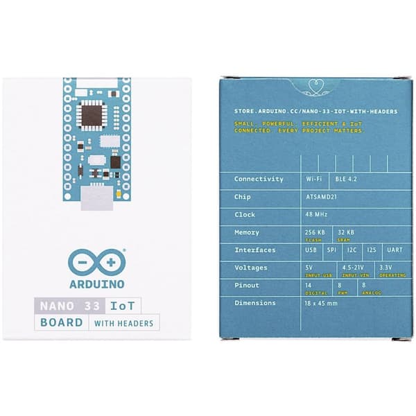 Arduino ABX00032 Kort Nano 33 IoT with headers Nano