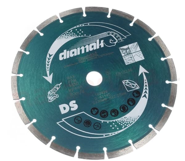 Makita Diamak - Skärskiva i diamant - för betong, marmor, slate, soft brick, cement brick - 230 mm